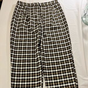 Topshop Black and White Checkered women’s pants